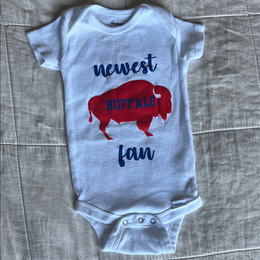 Buffalo Bills Baby Bundle-  Onesie & muslin swaddle blanket